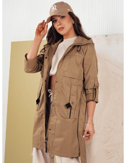 Dámska bunda parka NOLES tmavobéžová