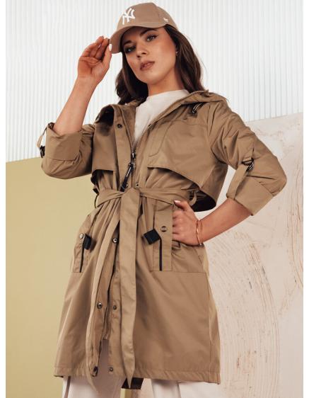 Dámska bunda parka NOLES tmavobéžová