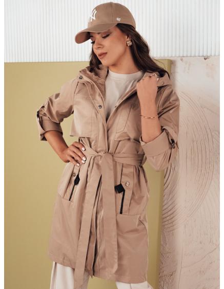 Női parka dzseki NOLES bézs