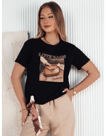 Női póló LOBAG fekete