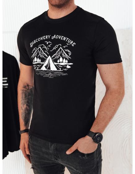 Pánske tričko s potlačou čierne
