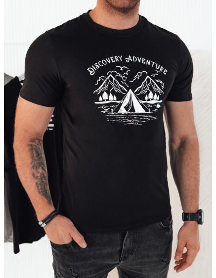 Pánske tričko s potlačou čierne