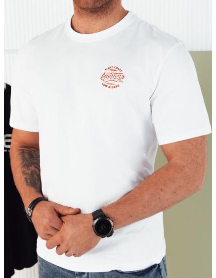 Férfi nyomtatott póló fehér