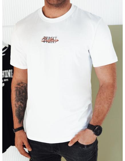 Pánske tričko s potlačou biele