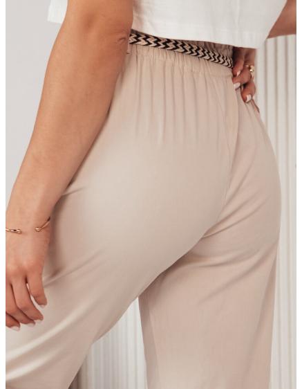 Női szövetnadrág ERLON világos bézs