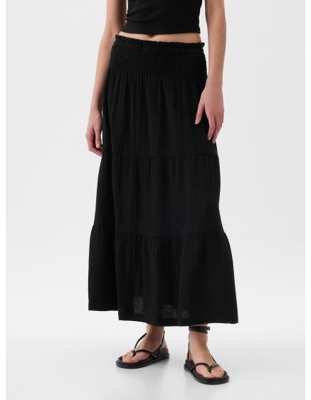 Mušelínová maxi sukňa