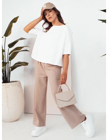 Női széles szárú nadrág RITES bézs