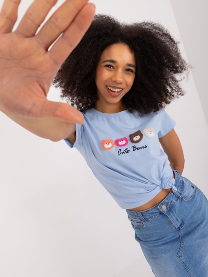 Dámske tričko BASIC FEEL GOOD svetlo modrá