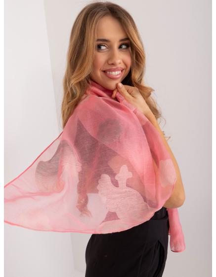 Női nyomtatott sál korall