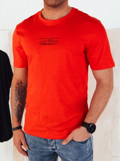 Pánske tričko s potlačou oranžová