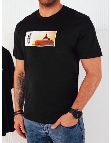 Pánske tričko s potlačou čierne
