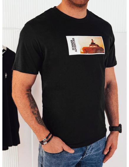 Pánske tričko s potlačou čierne