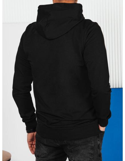 Pánska mikina s potlačou čierna