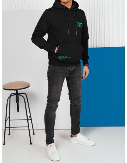 Pánská mikina s kapucí černá