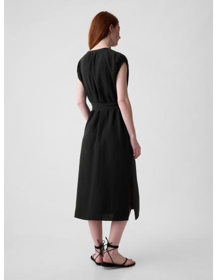 Mušelínové midi šaty