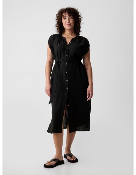 Mušelínové midi šaty