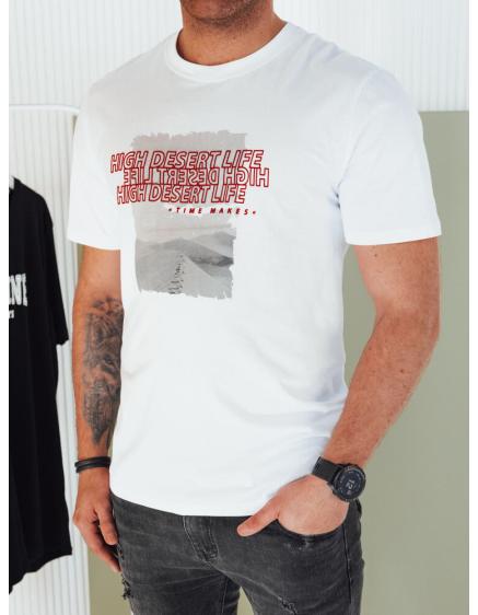 Férfi póló nyomtatott MIRA fehér