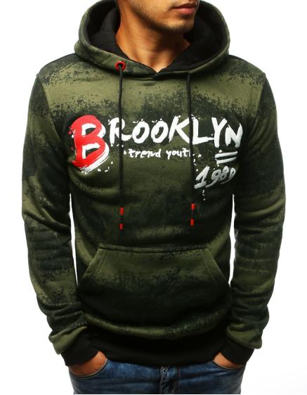 Pánska STYLE mikina s kapucňou zelená