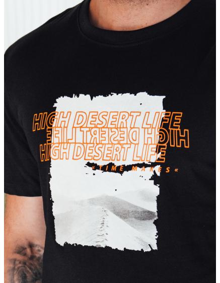 Férfi póló nyomtatott MIRA fekete színben