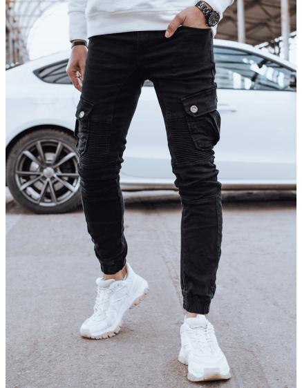 Pánske cargo džínsy čierne