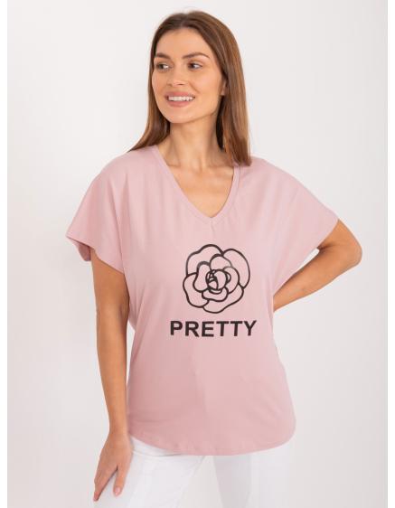 Női nyomtatott blúz rózsaszín