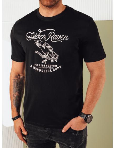 Férfi nyomtatott ing fekete