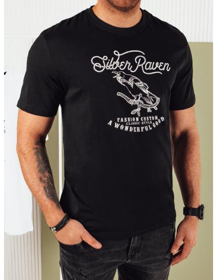 Férfi nyomtatott ing fekete