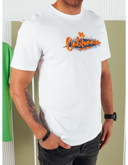 Pánské tričko s potiskem bílé