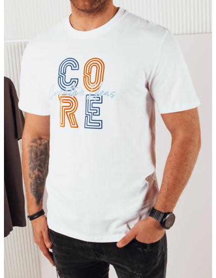 Férfi nyomtatott póló fehér