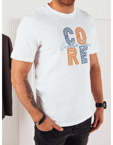 Férfi nyomtatott póló fehér