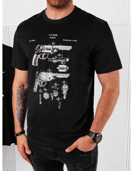 Pánske tričko s potlačou čierne