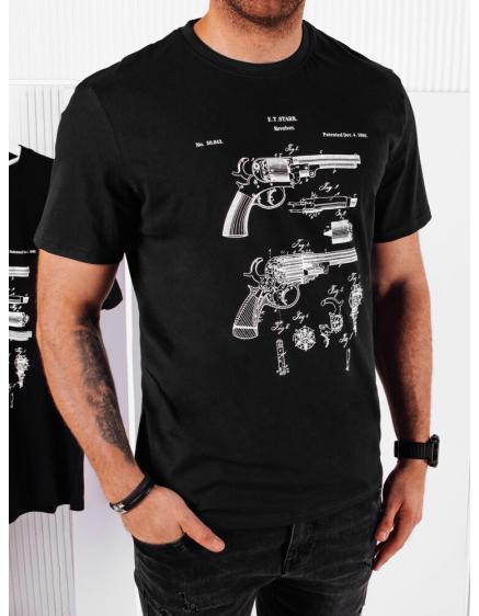 Pánske tričko s potlačou čierne