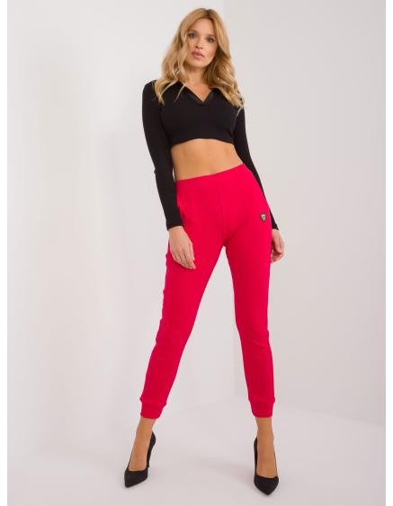 Női nadrág zsebekkel piros