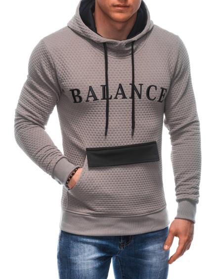 Pánska mikina B1665 hnedá