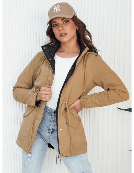 Dámská bunda ELINA tmavě béžová