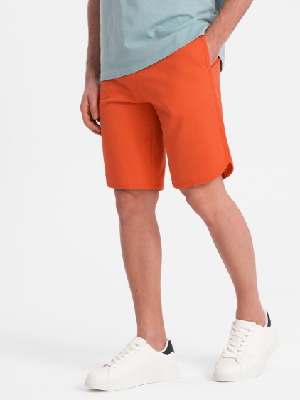 Pánske teplákové šortky V5 OM-SRSK-0105 oranžové