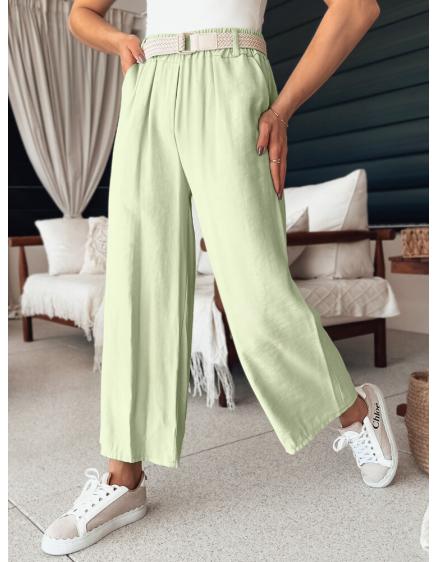 Dámské kalhoty do zvonu CHIMAS mátová barva