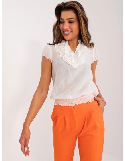 Női blúz fodros ekrüvel