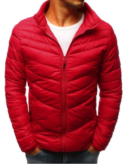 Pánska STYLE bunda prešívaná červená