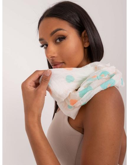 Dámske viskózové nohavice chinos ecru-orange