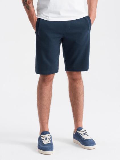 Pánske bavlnené tepláky BASIC Dark Blue