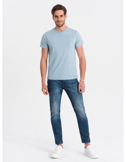 Pánské bavlněné tričko Classic BASIC modré