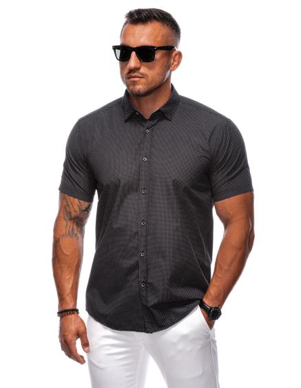 Férfi rövid ujjú póló 678K fekete