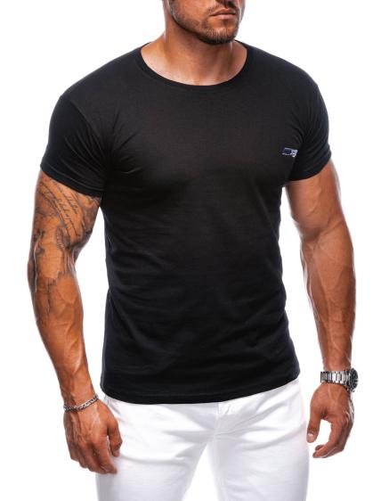 Férfi nyomtatott póló S2022 fekete