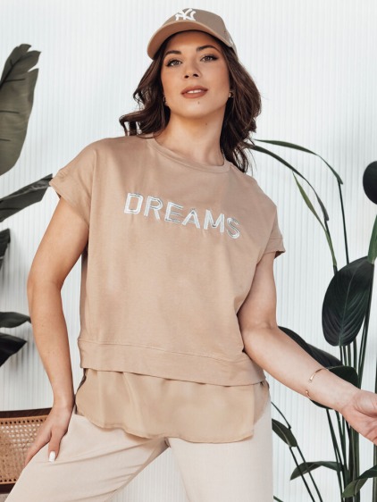 Dámské tričko DREAMY hnědá