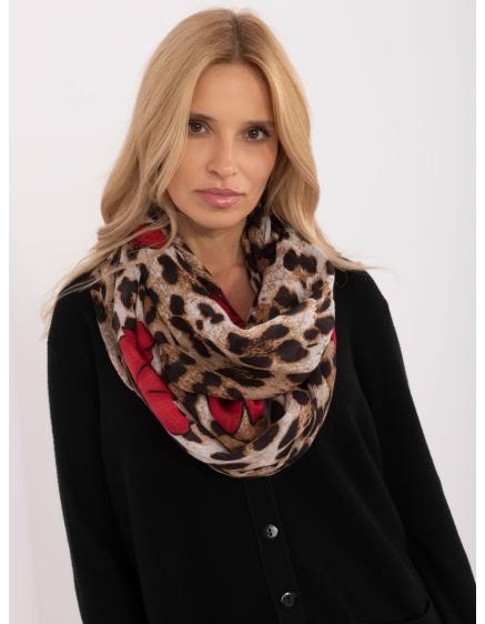 Női állatmintás sapka bézs