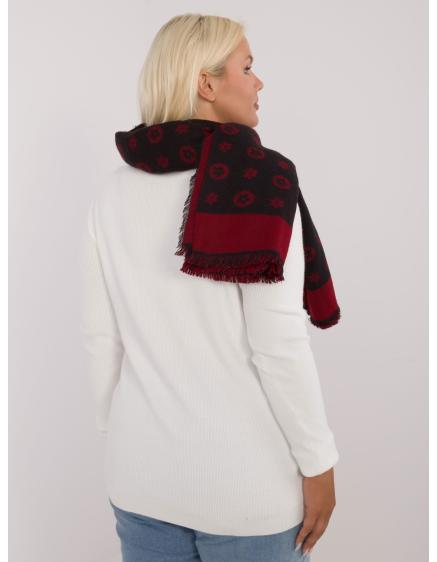 Női mintás sál fekete