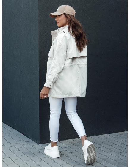 Dámská přechodová bunda parka s kapucí TILAN bílá