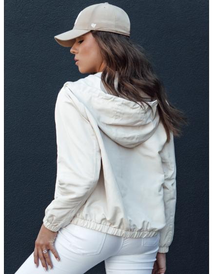 Dámska prechodná bunda s kapucňou BELIJ béžová