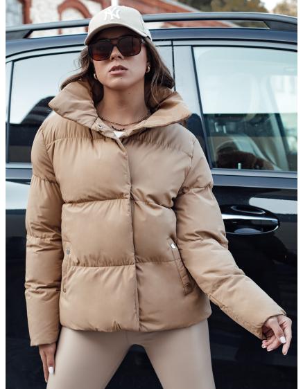 Női téli steppelt kabát LARO bézs